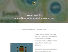 Tablet Screenshot of livecontractorlocator.com
